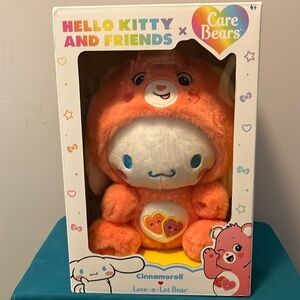 Hello Kitty and friend sends x Care Bears Cinnamoroll and Love-a-lot bear. New